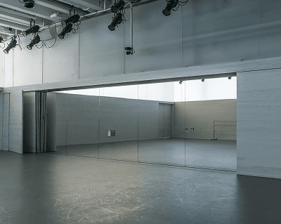 Minimal, empty dance studio