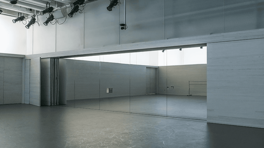 Minimal, empty dance studio